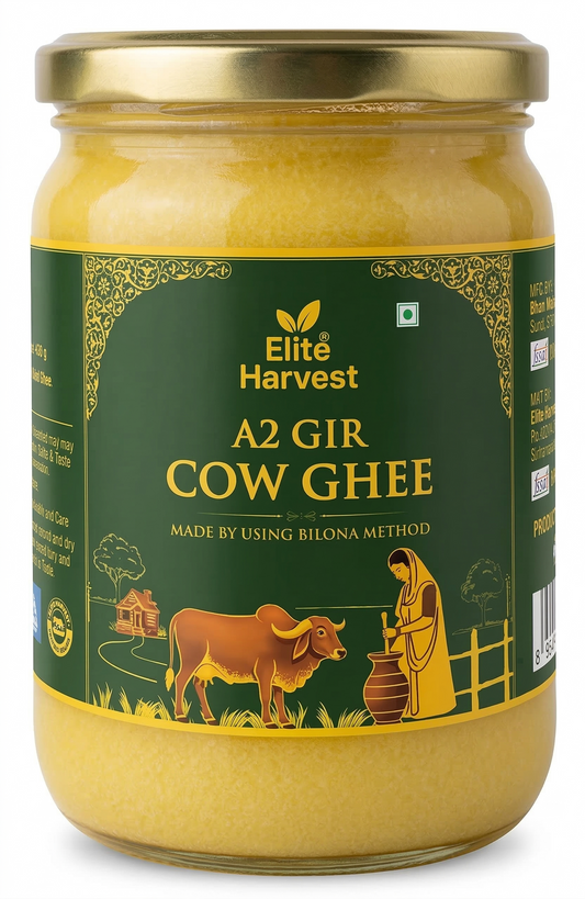 Elite Harvest A2 Gir Cow Desi Ghee — Bilona Method
