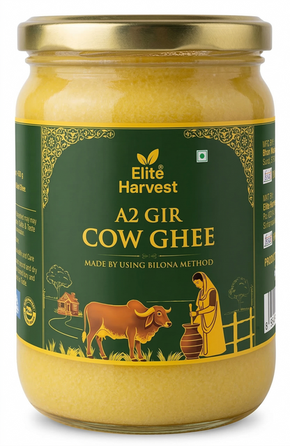 Elite Harvest A2 Gir Cow Desi Ghee — Bilona Metho (100 ML)